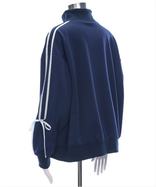 clear（クリア）の「サイドラインリボントラックジャケット［大人カジュアル リボン］（その他アウター・レディース・アイボリー/ネイビー・F）」の11枚目の写真