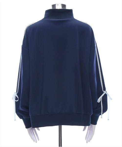 clear（クリア）の「サイドラインリボントラックジャケット［大人カジュアル リボン］（その他アウター・レディース・アイボリー/ネイビー・F）」の12枚目の写真