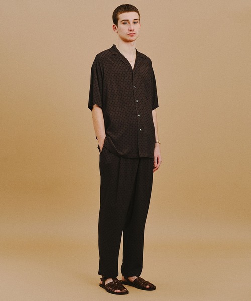 AMERICAN RAG CIE(アメリカンラグシー)の「【AMERICAN RAG CIE】小紋プリント半袖シャツ(MEN)(シャツ/ブラウス・メンズ・ブラウン/ブラック・LARGE/MEDIUM)」の7枚目の写真