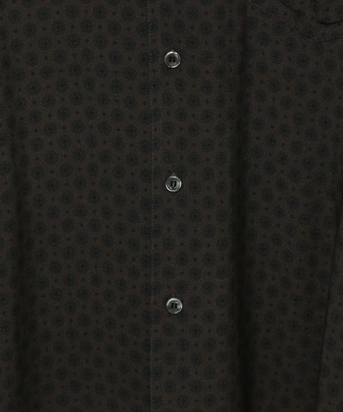 AMERICAN RAG CIE(アメリカンラグシー)の「【AMERICAN RAG CIE】小紋プリント半袖シャツ(MEN)(シャツ/ブラウス・メンズ・ブラウン/ブラック・LARGE/MEDIUM)」の11枚目の写真