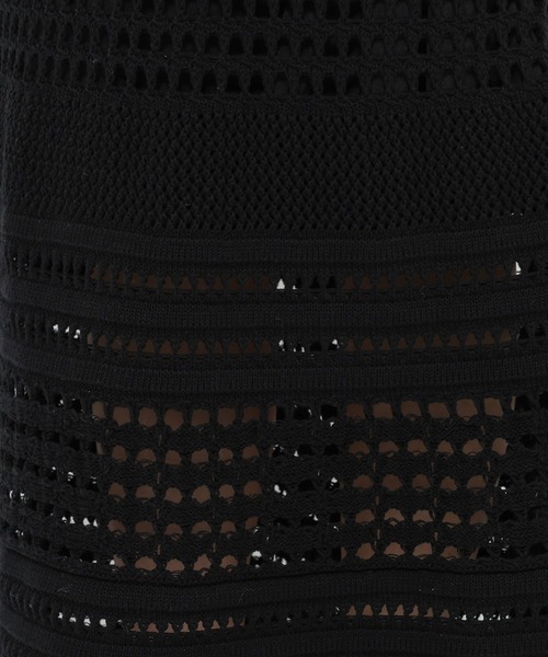 LEPSIM(レプシィム)の「7ゲージパッチワークメッシュスカート 308323(スカート・レディース・ブラック系その他/ブラック/キナリ・FREE)」の17枚目の写真