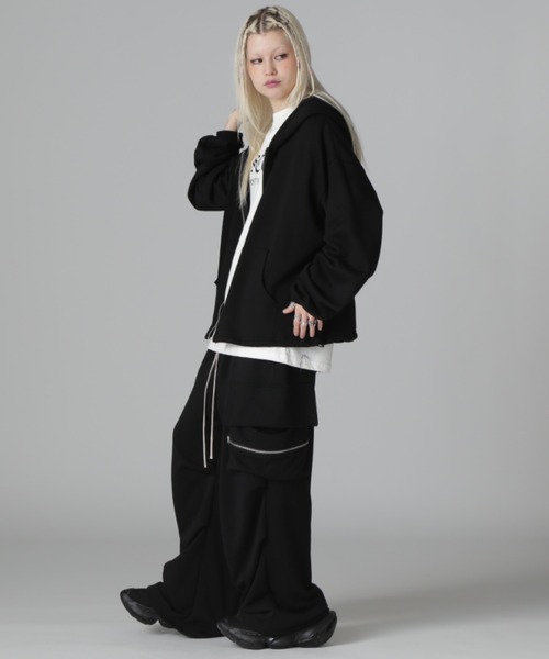 DANKE SCHON（ダンケシェーン）の「【WEB＆DEPOT限定】DankeSchon/ダンケシェーン/SWEAT WPOCKET CARGO（その他パンツ・レディース・ブラック/グレー・M/L/S/XL）」の5枚目の写真