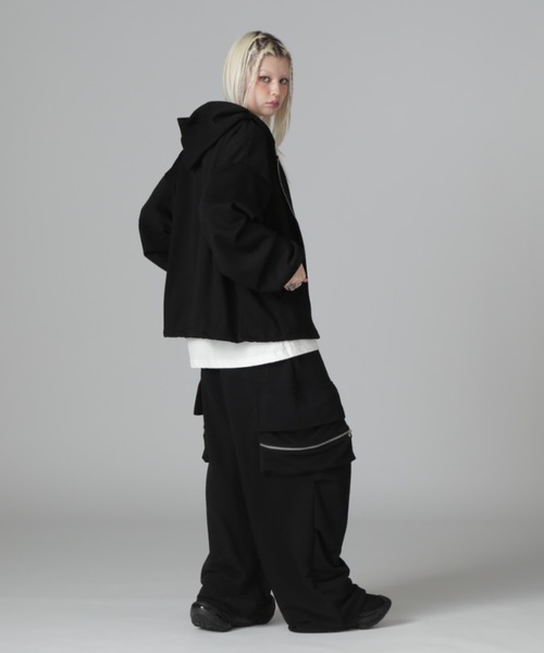 DANKE SCHON（ダンケシェーン）の「【WEB＆DEPOT限定】DankeSchon/ダンケシェーン/SWEAT WPOCKET CARGO（その他パンツ・レディース・ブラック/グレー・M/L/S/XL）」の9枚目の写真