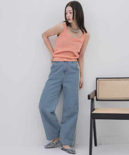 kivi(キヴィ)の「V neck PO & tank top(ニット/セーター・レディース・ブラック/オフホワイト/オレンジ/イエロー・FREE)」の20枚目の写真