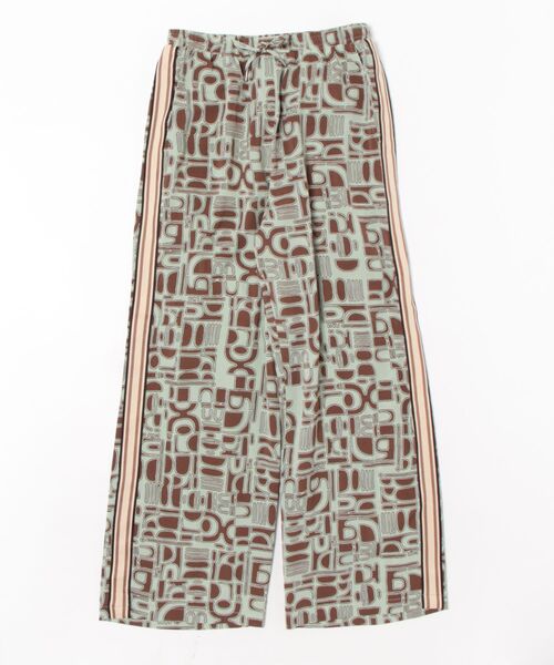 Q（キュー）の「プリントサイドラインパンツ（その他パンツ・レディース・ブラウン系/ブラック系・MEDIUM）」の4枚目の写真