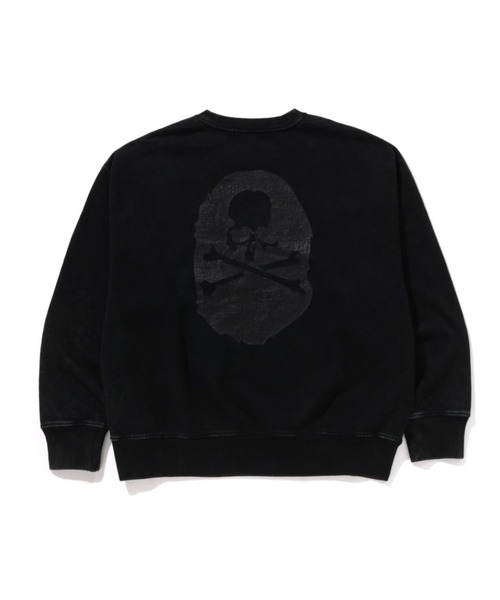 A BATHING APE ブラック スウェット M A BATHING APE® Patch Work Print Ls Tee | Bape official