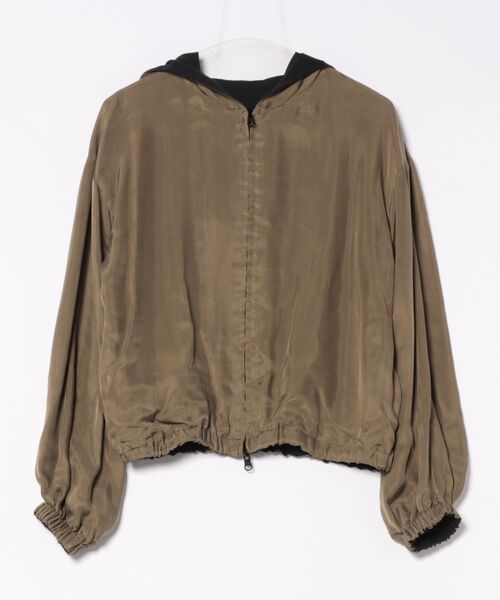 DRESSLAVE(ドレスレイブ)の「fibril cupra revesible zip blouson(フィブリルキュプラリバーシブルジップブルゾン)(ブルゾン・レディース・グレー/ブラック・38)」の14枚目の写真
