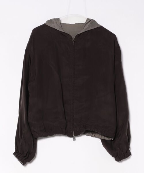 DRESSLAVE(ドレスレイブ)の「fibril cupra revesible zip blouson(フィブリルキュプラリバーシブルジップブルゾン)(ブルゾン・レディース・グレー/ブラック・38)」の8枚目の写真