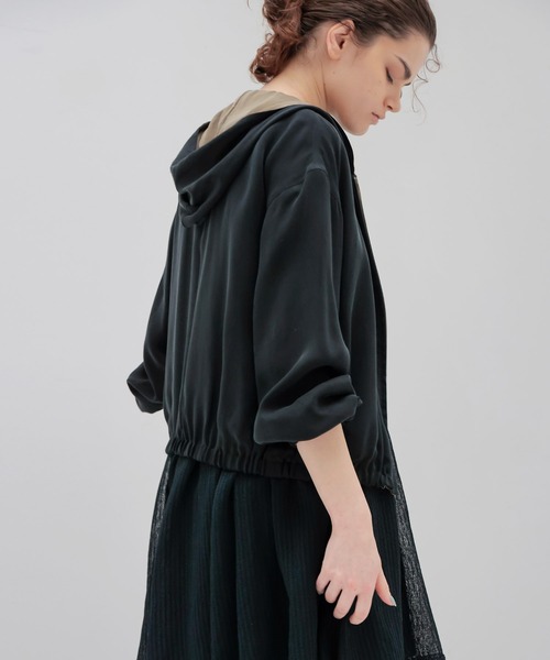 DRESSLAVE(ドレスレイブ)の「fibril cupra revesible zip blouson(フィブリルキュプラリバーシブルジップブルゾン)(ブルゾン・レディース・グレー/ブラック・38)」の22枚目の写真