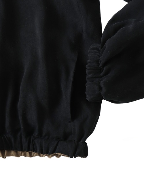 DRESSLAVE(ドレスレイブ)の「fibril cupra revesible zip blouson(フィブリルキュプラリバーシブルジップブルゾン)(ブルゾン・レディース・グレー/ブラック・38)」の18枚目の写真