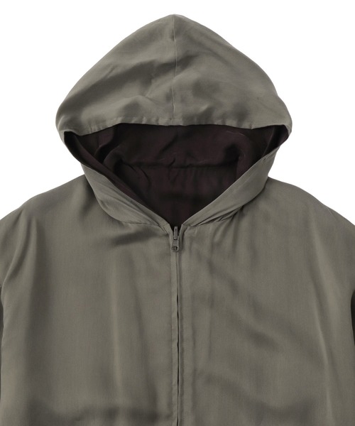 DRESSLAVE(ドレスレイブ)の「fibril cupra revesible zip blouson(フィブリルキュプラリバーシブルジップブルゾン)(ブルゾン・レディース・グレー/ブラック・38)」の20枚目の写真