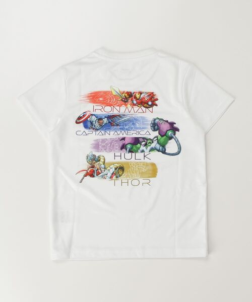 MARVEL（マーベル）の「マーベル MARVEL iCOOL 遮熱UV グラフィックTシャツ メックストライク（Tシャツ/カットソー・キッズ・ブラック/ホワイト・100cm/110cm/120cm/130cm/140cm/150cm/160cm）」の3枚目の写真