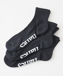 HANES（ヘインズ）の「【HANES/ヘインズ】クォーターレングスラインソックス3P（ソックス/靴下）」