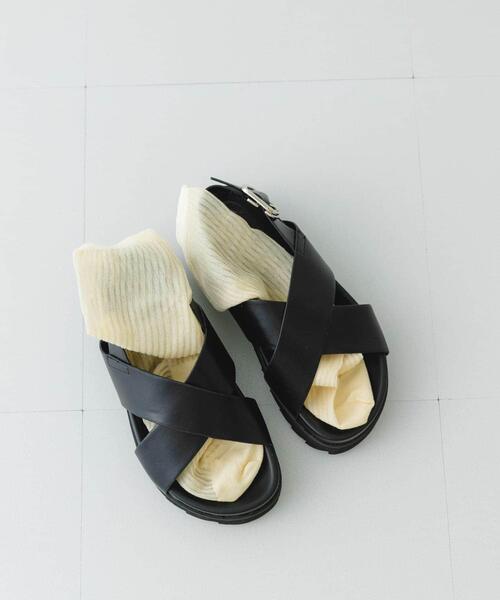 RODE SKO(ロデスコ)の「フットベッドクロスサンダル(サンダル・レディース・ブラック/ブラウン・36/37/38)」の18枚目の写真