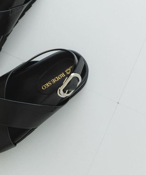 RODE SKO(ロデスコ)の「フットベッドクロスサンダル(サンダル・レディース・ブラック/ブラウン・36/37/38)」の15枚目の写真