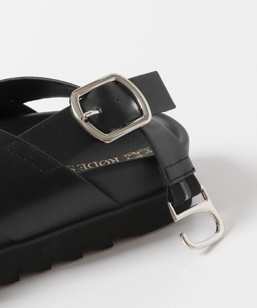 RODE SKO(ロデスコ)の「フットベッドクロスサンダル(サンダル・レディース・ブラック/ブラウン・36/37/38)」の10枚目の写真