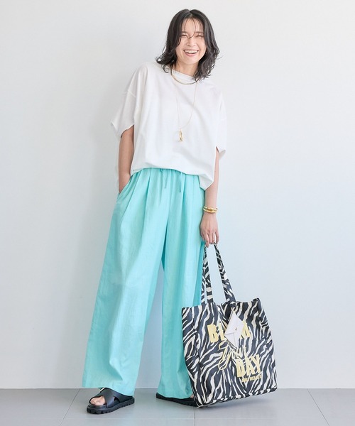 BARNYARDSTORM（バンヤードストーム）の「BARNYARDSTORM / UVカットクールタッチドルマンプルオーバー【UVカット＋接触冷感】【WEB限定カラー】（Tシャツ/カットソー・レディース・ブラック/チャコールグレー/ブラウン/ホワイト/グレー系その他4/グレー系その他3/ライトブラウン・FREE）」の8枚目の写真