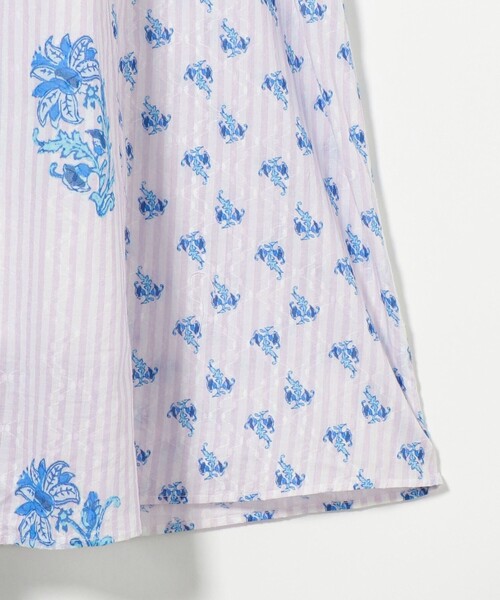 新品　ne Quittez pasヌキテパ　リリープリントシャーリングドレス Cotton Jacquard Lily Print Shirring Dress | Pasand by ne