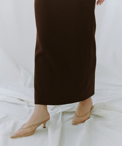 セール】ムーンネックニットワンピース（ワンピース）｜anuans（ア