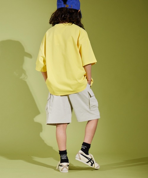 PAIRMANON STREET（ペアマノンストリート）の「【PAIRMANON STREET】マルチファンクション 吸水速乾 ショート カーゴ パンツ（カーゴパンツ・キッズ・カーキ/ブラック/ホワイト系その他/ベージュ/イエロー・130/140/100/120/110/160/150）」の21枚目の写真