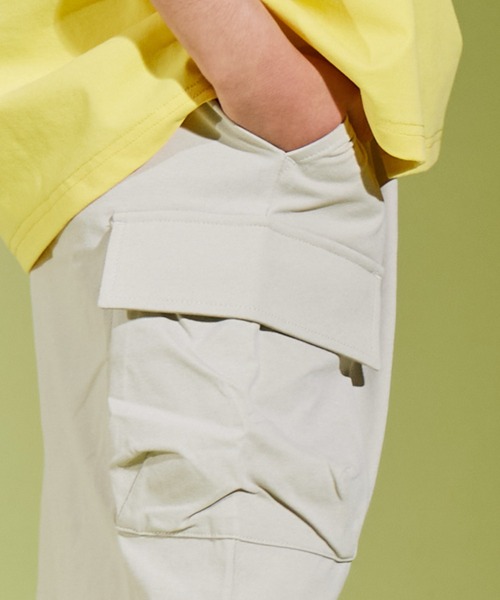PAIRMANON STREET（ペアマノンストリート）の「【PAIRMANON STREET】マルチファンクション 吸水速乾 ショート カーゴ パンツ（カーゴパンツ・キッズ・カーキ/ブラック/ホワイト系その他/ベージュ/イエロー・130/140/100/120/110/160/150）」の22枚目の写真