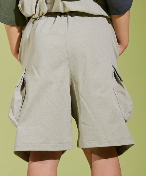 PAIRMANON STREET（ペアマノンストリート）の「【PAIRMANON STREET】マルチファンクション 吸水速乾 ショート カーゴ パンツ（カーゴパンツ・キッズ・カーキ/ブラック/ホワイト系その他/ベージュ/イエロー・130/140/100/120/110/160/150）」の8枚目の写真