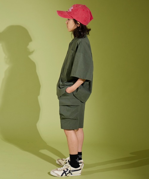 PAIRMANON STREET（ペアマノンストリート）の「【PAIRMANON STREET】マルチファンクション 吸水速乾 ショート カーゴ パンツ（カーゴパンツ・キッズ・カーキ/ブラック/ホワイト系その他/ベージュ/イエロー・130/140/100/120/110/160/150）」の18枚目の写真