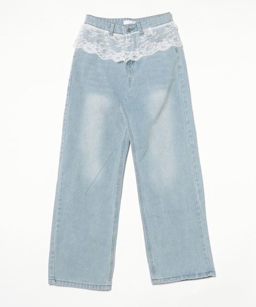 TITTY&CO.（ティティーアンドコー）の「ウエストレースデニムパンツ（デニムパンツ・レディース・ブルー・MEDIUM/SMALL）」の18枚目の写真