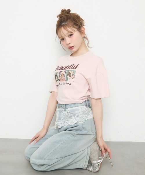 TITTY&CO.（ティティーアンドコー）の「ウエストレースデニムパンツ（デニムパンツ・レディース・ブルー・MEDIUM/SMALL）」の21枚目の写真