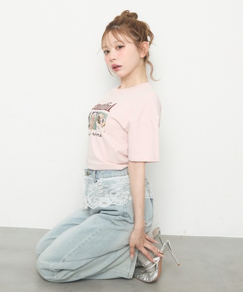 TITTY&CO.（ティティーアンドコー）の「ウエストレースデニムパンツ（デニムパンツ・レディース・ブルー・MEDIUM/SMALL）」の22枚目の写真