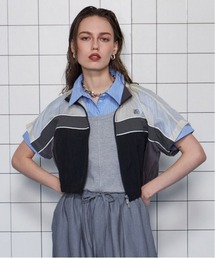 MAISON SPECIAL | 【25SUMMER PRE-ORDER】Color Block Half Sleeve Tops/カラーブロックハーフスリーブトップス【MAISON SPECIAL/メゾンスペシャル】■セットアップ対応■(シャツ/ブラウス)