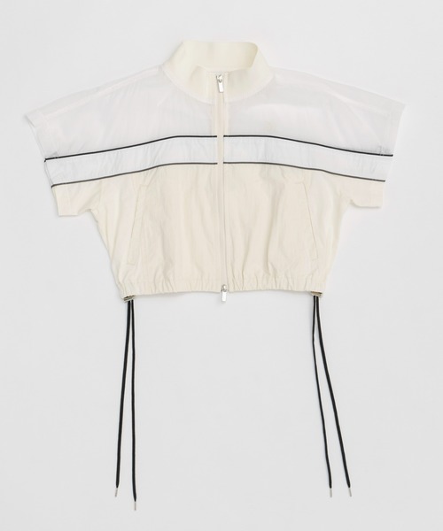 ブラウス シャツ Color Block Half Sleeve Tops/カラーブロックハーフスリーブトップス「MAISON SPECIAL/メゾン Color Block Half Sleeve Tops/カラーブロックハーフスリーブ