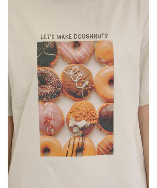 Samansa Mos2（サマンサ モスモス）の「[リサイクルコットン]柄アソートTシャツ（Tシャツ/カットソー・レディース・チャコールグレー/ミント/オフホワイト/キナリ・F）」の22枚目の写真