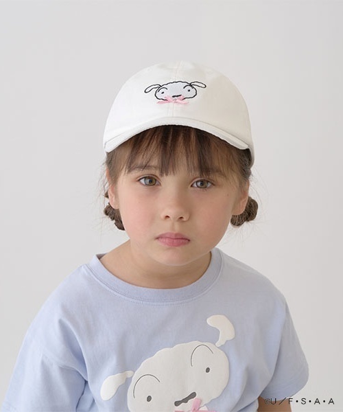 Lycee mine（リセマイン）の「【クレヨンしんちゃん】シロ リボンキャップ（キャップ・キッズ・オフホワイト/ミント/ラベンダー・54cm）」の2枚目の写真