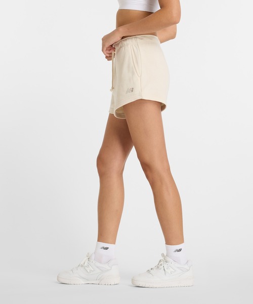 NEW BALANCE（ニューバランス）の「Coastal ライトフレンチテリーショーツ2.5インチ（その他パンツ・レディース・アイボリー/ライトブルー・SMALL/MEDIUM/LARGE）」の3枚目の写真