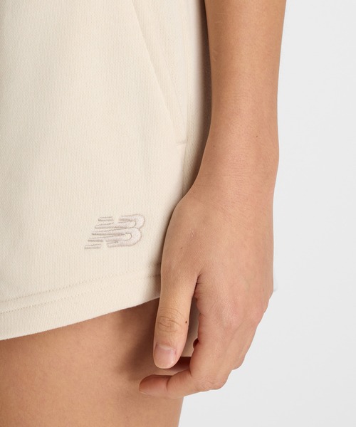 NEW BALANCE（ニューバランス）の「Coastal ライトフレンチテリーショーツ2.5インチ（その他パンツ・レディース・アイボリー/ライトブルー・SMALL/MEDIUM/LARGE）」の5枚目の写真