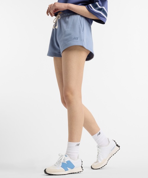 NEW BALANCE（ニューバランス）の「Coastal ライトフレンチテリーショーツ2.5インチ（その他パンツ・レディース・アイボリー/ライトブルー・SMALL/MEDIUM/LARGE）」の14枚目の写真