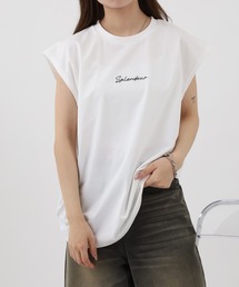 ストレッチワイドノースリーブTシャツ