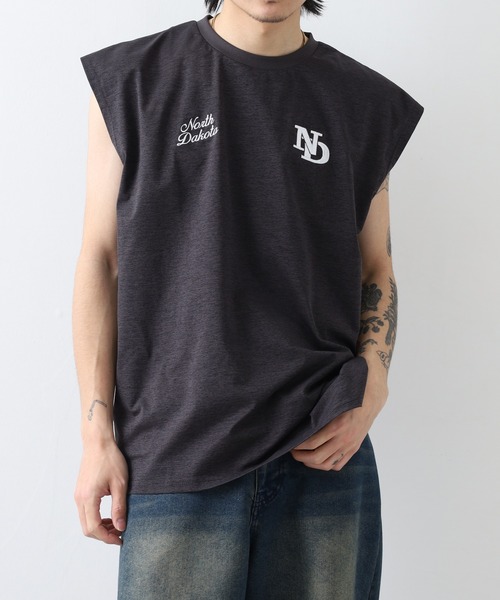 FUNALIVE(ファンアライブ)の「ストレッチワイドノースリーブTシャツ(タンクトップ・メンズ・ブラック/オフホワイト/スミクロ/ブラック系その他2/ホワイト/ライトブラック/ホワイト系1/ホワイト系2/ブラック系その他/ブラック系その他3/ブラック系2/ブラック系1・L/LL/M)」の11枚目の写真