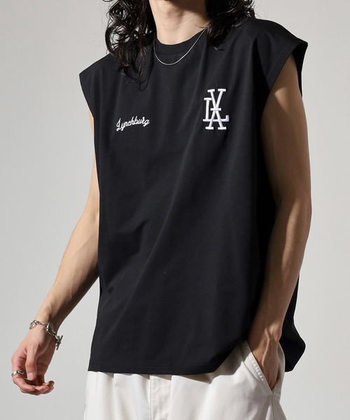 セール】ストレッチワイドノースリーブTシャツ（タンクトップ