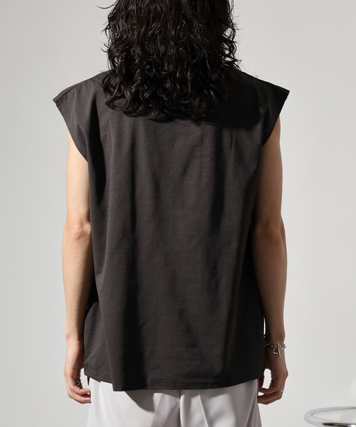 セール】ストレッチワイドノースリーブTシャツ（タンクトップ