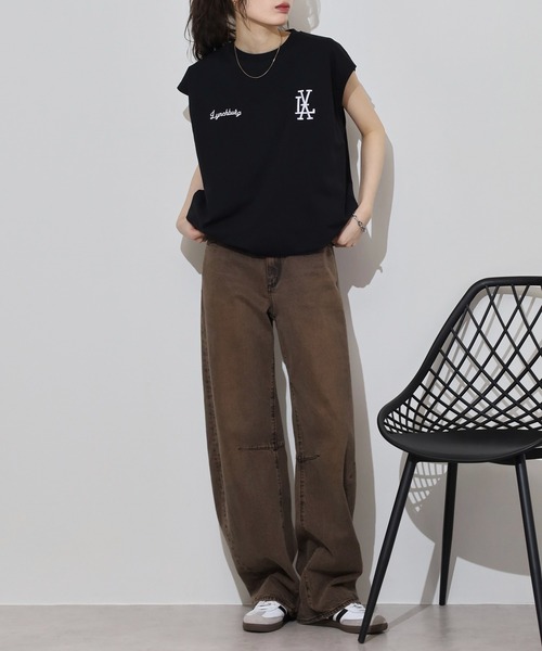 FUNALIVE（ファンアライブ）の「ストレッチワイドノースリーブTシャツ（タンクトップ・メンズ・ブラック/オフホワイト/スミクロ/ブラック系その他2/ホワイト/ライトブラック・L/LL/M）」の18枚目の写真