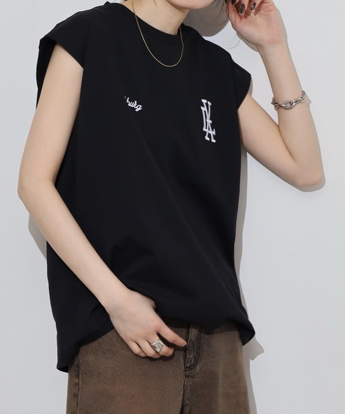 FUNALIVE（ファンアライブ）の「ストレッチワイドノースリーブTシャツ（タンクトップ・メンズ・ブラック/オフホワイト/スミクロ/ブラック系その他2/ホワイト/ライトブラック・L/LL/M）」の17枚目の写真