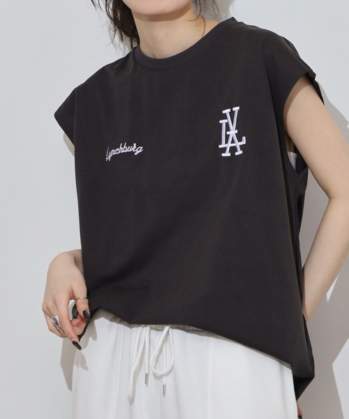 FUNALIVE（ファンアライブ）の「ストレッチワイドノースリーブTシャツ（タンクトップ・メンズ・ブラック/オフホワイト/スミクロ/ブラック系その他2/ホワイト/ライトブラック・L/LL/M）」の21枚目の写真