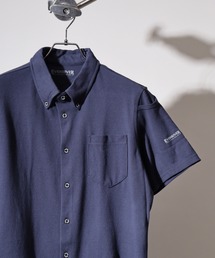Short sleeve button down polo shirt / 半袖ボタンダウン前開ポロシャツ unisex