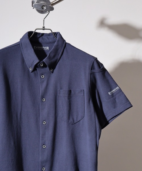 FUNALIVE(ファンアライブ)の「Short sleeve button down polo shirt / 半袖ボタンダウン前開ポロシャツ unisex(ポロシャツ・メンズ・ネイビー/チャコール/ブラック/グレー/ホワイト・LL/3L/M/L)」の1枚目の写真