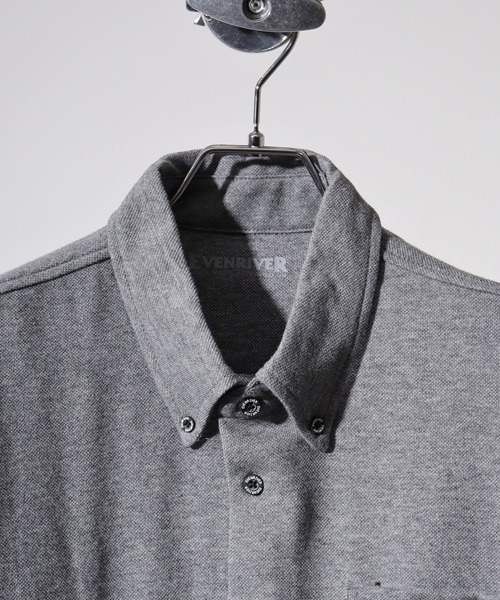 FUNALIVE(ファンアライブ)の「Short sleeve button down polo shirt / 半袖ボタンダウン前開ポロシャツ unisex(ポロシャツ・メンズ・ネイビー/チャコール/ブラック/グレー/ホワイト・LL/3L/M/L)」の17枚目の写真