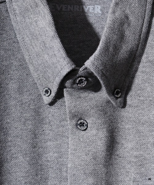 FUNALIVE(ファンアライブ)の「Short sleeve button down polo shirt / 半袖ボタンダウン前開ポロシャツ unisex(ポロシャツ・メンズ・ネイビー/チャコール/ブラック/グレー/ホワイト・LL/3L/M/L)」の16枚目の写真
