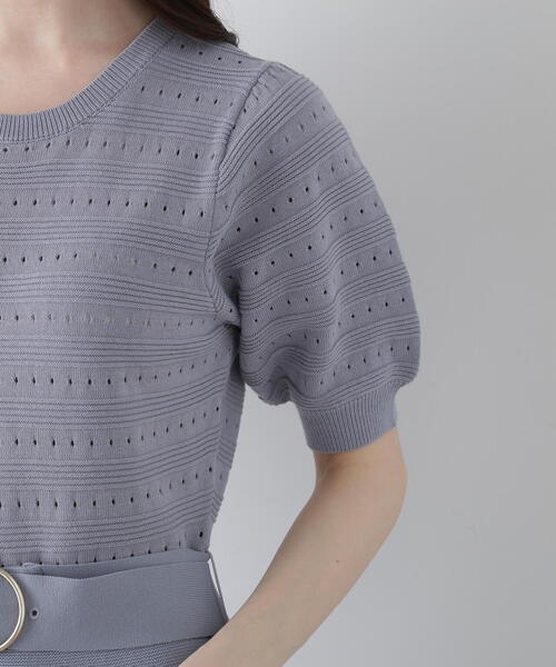 PROPORTION BODY DRESSING（プロポーションボディドレッシング）の「ボーダー編みニットワンピース / 1215140505（ワンピース・レディース・ブルー/ネイビー/レッド・SMALL/MEDIUM）」の15枚目の写真