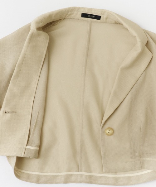 URBAN RESEARCH ROSSO WOMEN（アーバンリサーチ　ロッソ）の「『InRed6月号掲載』ウォッシャブルメッシュジャケット（その他アウター・レディース・ベージュ/ブラック・FREE）」の20枚目の写真